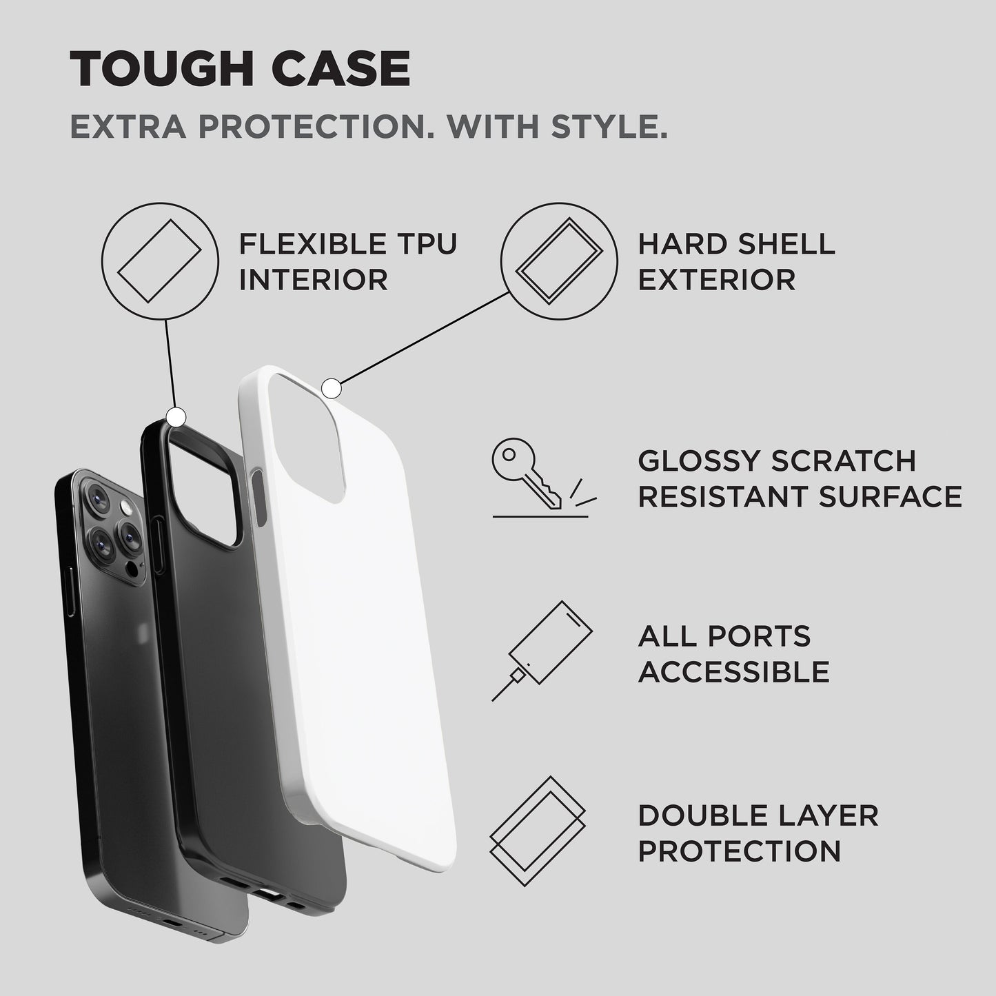 Checked Pattern Customised Phone Case